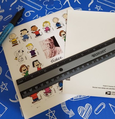 USPS Sheet OF 20 First Class Letter Stamps Schultz Snoopy Charlie Brown Peanut