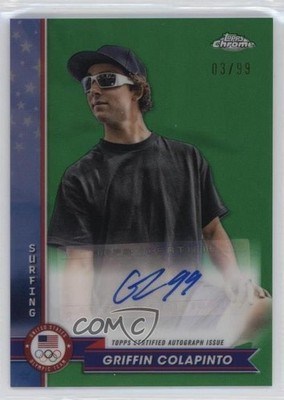2024 Topps Green Refractor 3/99 Griffin Colapinto #AU-GC Auto 13xi