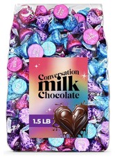 Valentine s Day Conversation Milk Chocolate Candy 1.5 lb. Bulk Bag Romant...