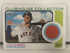 2022 Topps Heritage Clubhouse Collection Relics Yuli Gurriel #CCR-YG Orange
