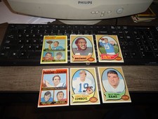 6 vintage TOPPS 1970 72 FOOTBALL CARDS GREAT COND COMB SHIP PARTIAL SET STAUBACH