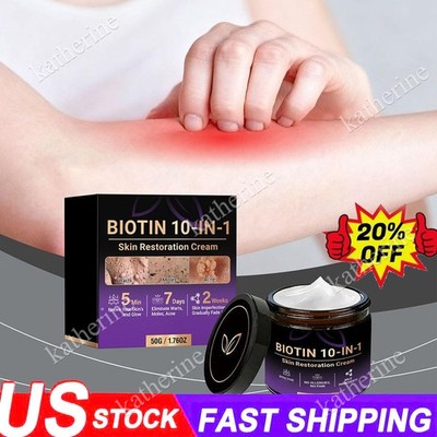 Biotin 10-in-1 Skin Restoration Cream, 2026 Professional Skin Treatment Cream ~