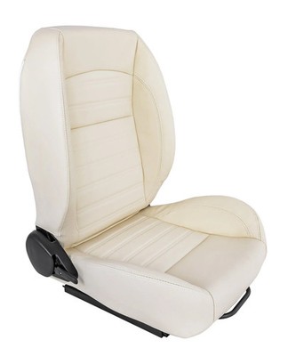 JEGS Retro Low Back Reclining Bucket Seat without Headrest, Right/Passenger