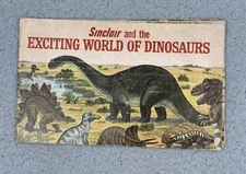 1966 Sinclair Gas & Oil Exciting World of Dinosaurs Book Paper Item VINTAGE
