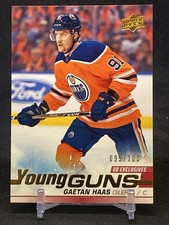 2019-20 Upper Deck Young Guns Gaetan Haas #232 Rookie RC Exclusives /100