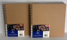 2 - Canson Scrapbook Albums Spiral Bound 10  X 10  Hardback Cover 60 Pages each