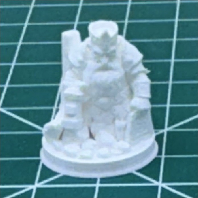 Unpainted Dungeons & Dragons Tabletop Miniature Figure on Round Base, Ages 12+