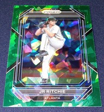 2023 Prizm #9 Jr Ritchie Green Cracked Ice Prizm RC Rookie AtlantaBraves-MINT