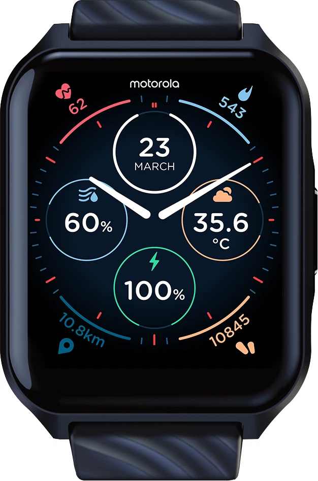 NEW Moto Watch 70 by Motorola - LCD Display, Health Tracker, Long Battery Life, - Image 3 of 4