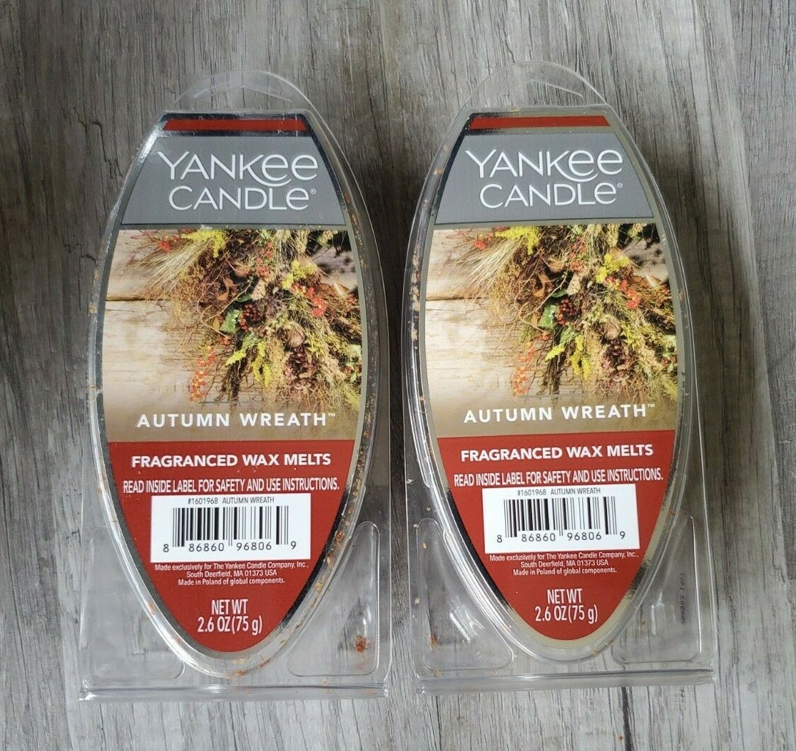 Lot of 2 Yankee Candle Wax Melts Assorted Fragrances 2.6 oz each