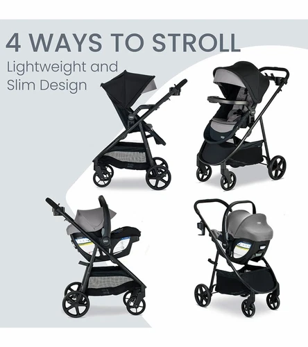Britax Willow Brook S+ Travel System - Graphite Onyx New!! - Picture 2 of 8