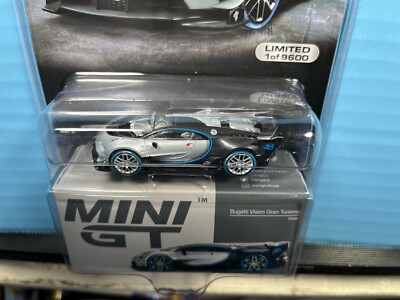1/64 MINI GT BUGATTI VISION GRAN TURISMO SILVER MIJO EXCLUSIVES