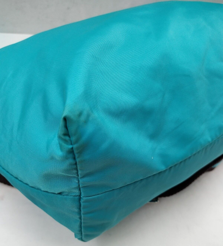 Gabs Turquoise Blue Nylon Zipper Closure Crossbody Shoulder Bag - Made In Italy - Picture 10 of 20
