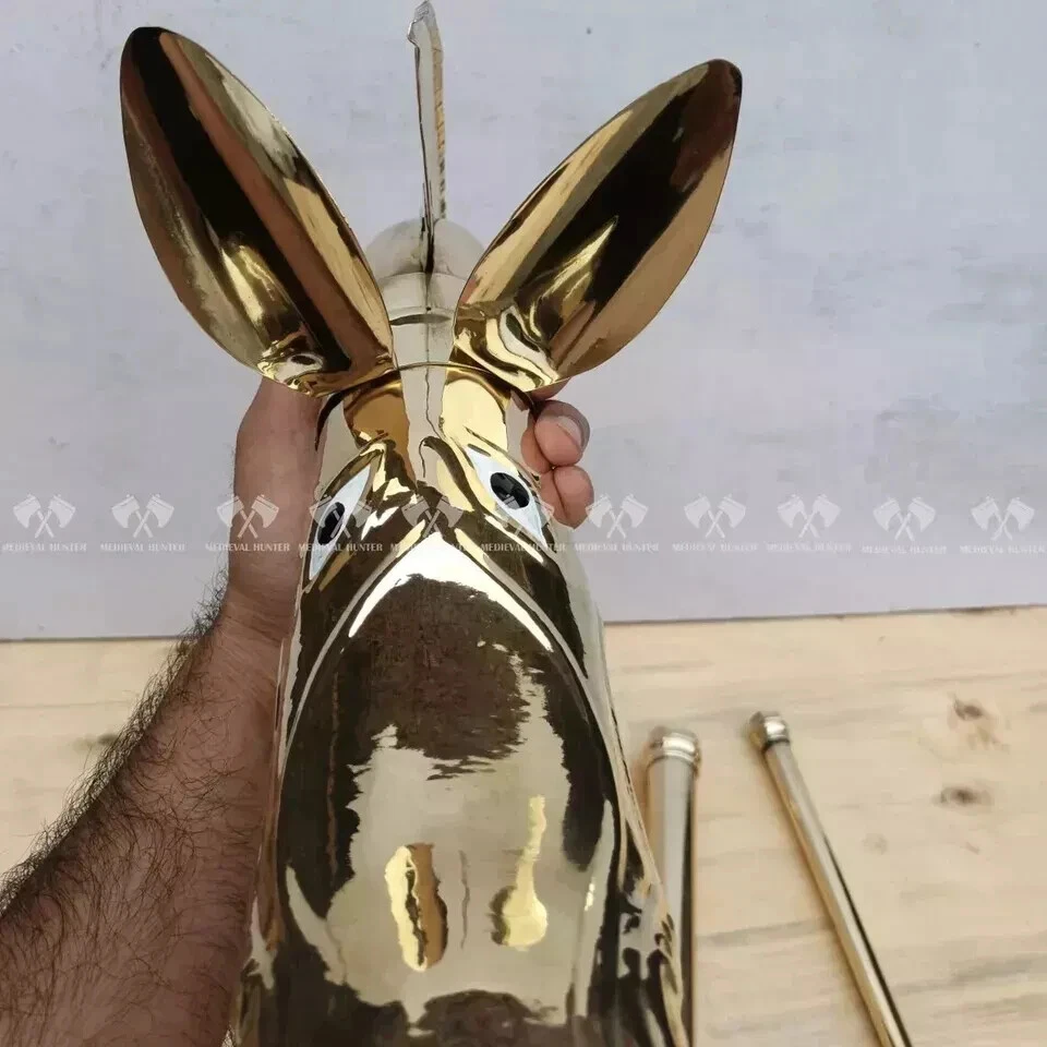 Tintignac Carnyx Latón Medieval Celta Deskford Totalmente Jugable Calibre 18 Latón Foto 3 de 4