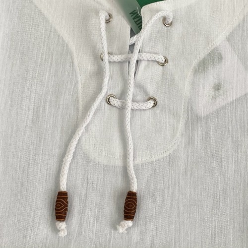 White by Nature Boys' Lace Up Short Sleeve Cotton T-Shirt & Short 2pcs Set White - Picture 7 of 12