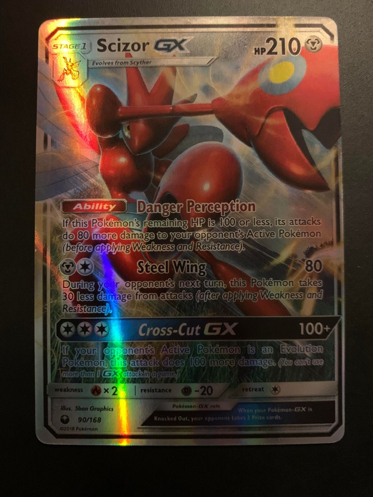 Scizor GX 90/168 Celestial Storm Pokémon TCG Near Mint