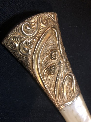 Victorian Umbrella Handlebar rolled gold - Picture 3 of 9