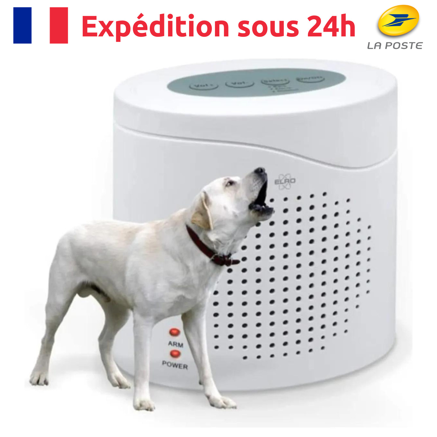 Sonnette aboiement de chien 3D surveillance maison villa connectée