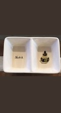 Rae Dunn Artisan Collection by Magenta Sketch Ink Office Paper Clip Trinket Dish