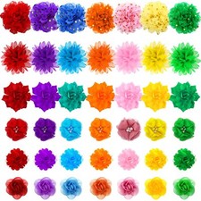 42 Pcs Dog Collar Flowers for Dogs Dog Bows for Dog Collar Cute Dog Grooming ...