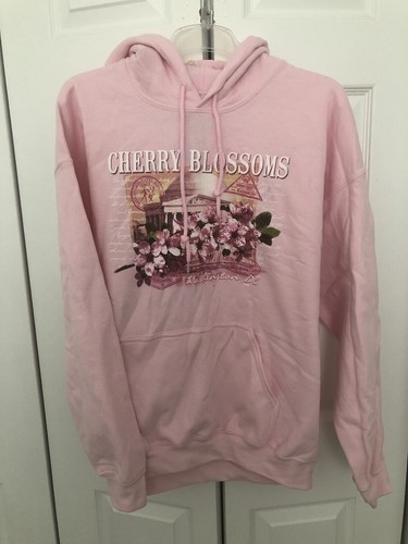 AMERIKA! HELLROSA GROSSE MÄDCHENKIRSCHBLÜTEN schwere Mischung™ Kapuzenpullover - Bild 13 von 18