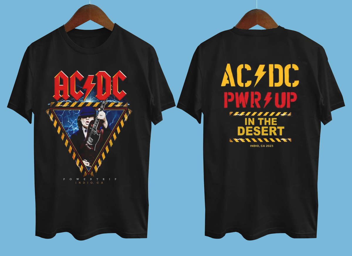 NEW ACDC Power Trip In The Desert Event Gift For Fan All size T