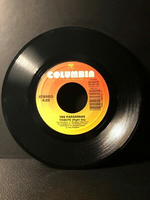 1988 The Pasadenas TRIBUTE (RIGHT ON) (45RPM 7  Single) *NEW* Columbia (J173