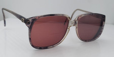 Vintage AM Eyewear 94 Gray Square Horn-Rimmed Sunglasses USA FRAMES ONLY