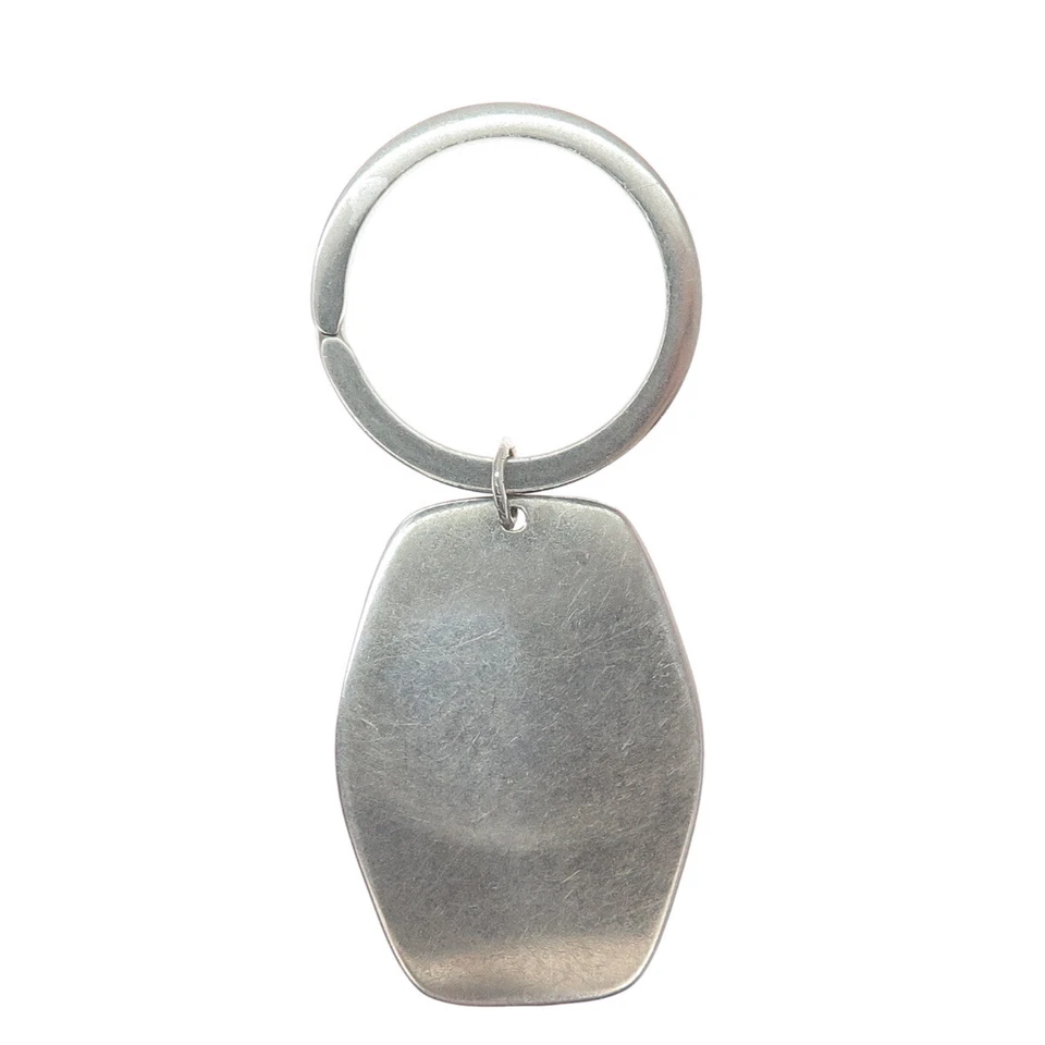 925 Sterling Silver Vintage Engravable Key Fob Ring Holder - Image 4 of 4