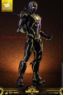 Perfect Hot Toys 1/6 Mms523 Iron Man 2 Neon Tech Iron Man 2.0 In