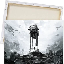 18"x24" Star Wars At-At Walker Canvas Print, Ready To Hang