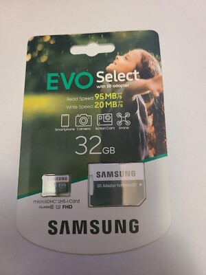 Samsung MB-ME64H 64GB EVO Select microSDXC 100MB/s U1 MemoryCard With Adapter