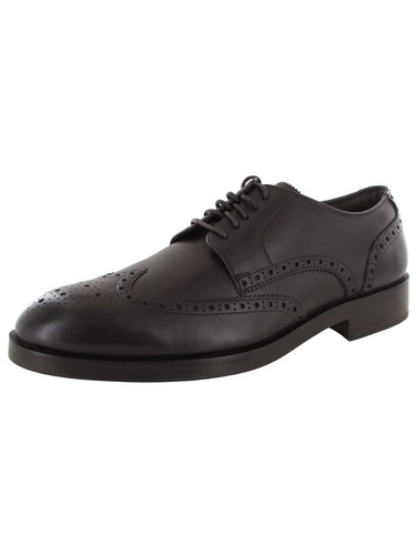 Cole Haan Mens 'Harrison Grand Short Wingtip' Shoes Dark Brown