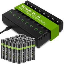 10 BATTERIE PILE RICARICABILI AA STILO NI-MH 1,2V 2000mAh SALDARE - Foto 12