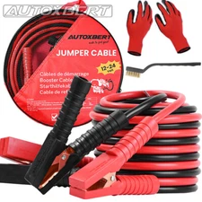 Commercial Grade Jumper Cable HEAVY DUTY Car Battery Booster Kit 4 2 GAUGE 20ft