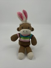 Dan Dee Easter Bunny Sock Monkey 12" Plush