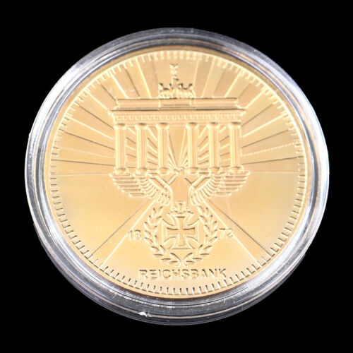 Allemagne 1871 Médaille Gold plaquée Coin Commémorative Coin Cratets Collection  - Afbeelding 1 van 11