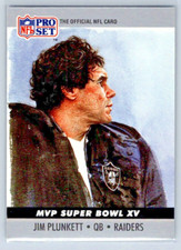 1990 Pro Set Series 2 - Jim Plunkett - Los Angeles Raiders - Super Bowl MVP  #15