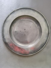 Zinnteller antik ca. 1750, 39 cm gepunzt, Guter Erhaltungszustand, von Privat 