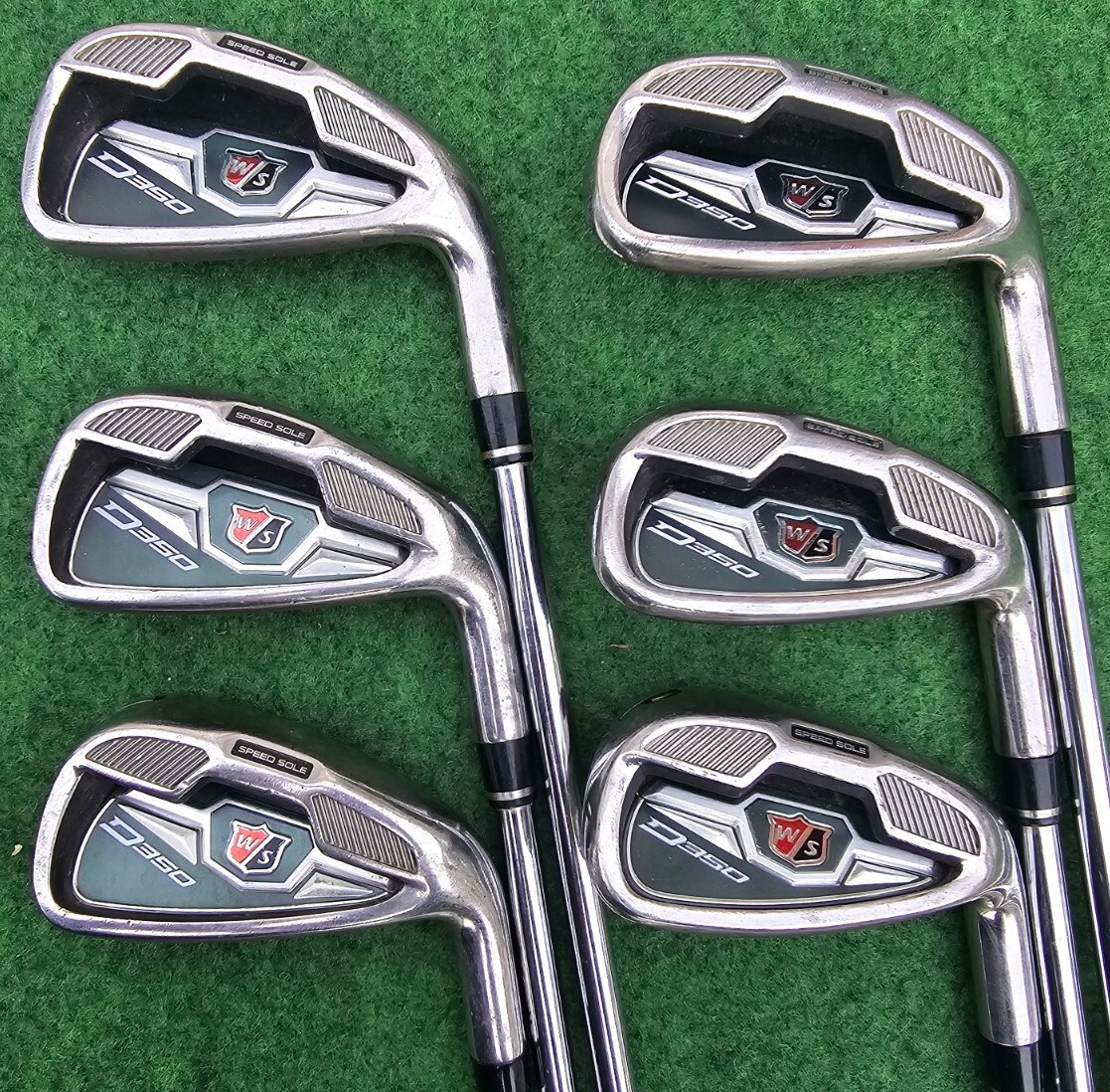 Wilson Staff D350 Irons 5PW FST SL80 Uniflex Steel Shafts Lamkin Grips eBay