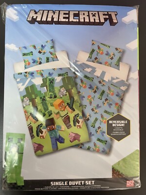 Minecraft Bettwäsche Set Doppelbett - Ready To Survive 3-teilig 240x220cm