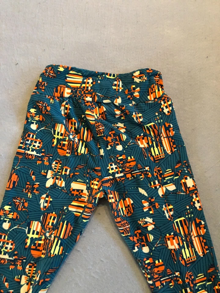 Lularoe Leggings Para Mujer Pequeños Funky Floral Tejido Salón Informal Pantalones Foto 4 de 4