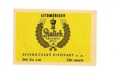 Tschechien - Bieretikett - Severoceske Pivovary, Litomerice - Kalich