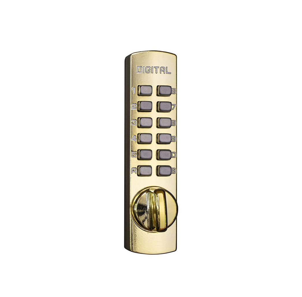 Lockey C150BB Keyless Entry Sliding Patio Door Mechanical Deadbolt, Bright Brass eBay