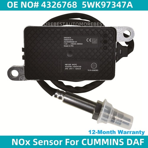 4326768  5WK97347A NEW Nitrogen Oxide NOX Sensor for Cummins DAF 24V 5WK9 7347A - Afbeelding 1 van 6