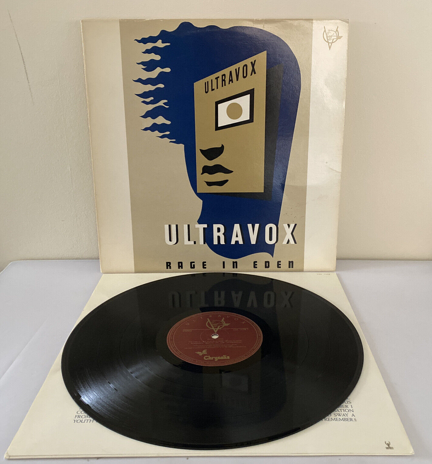 Ultravox - East Of Eden LP Record Poster CDL1338 A1 / B1 Townhouse 1981 Vg+ / Vg