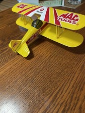 Racing Champions Mac Tools Bi-Wing Airplane Die Cast Bank Ernie Irvan 28