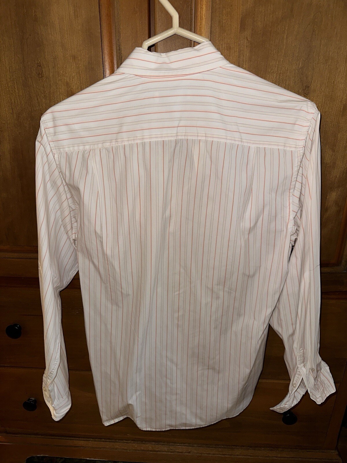 Gap Orange Striped Button Down - image 3
