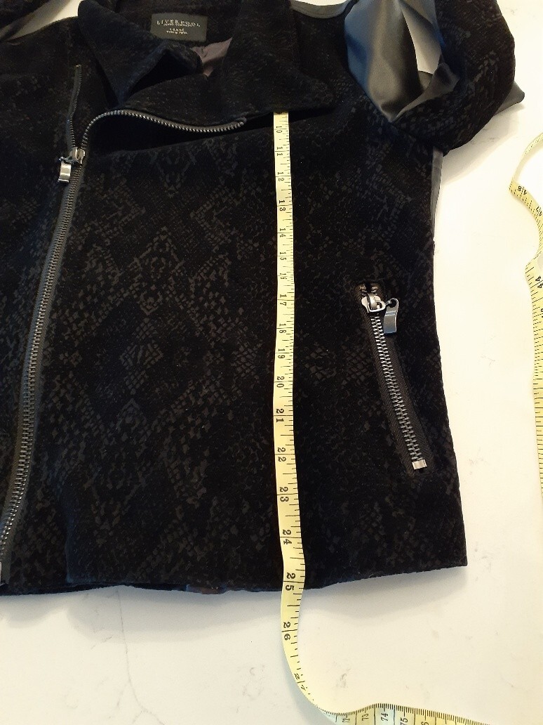 Liverpool Moto Jacket Sz L - Front Python Pattern… - image 22