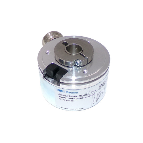Baumer MAGRES 10-30VDC SSI Absolute Hollow Shaft Encoder BMMH 58S1G24C12/13Q2A